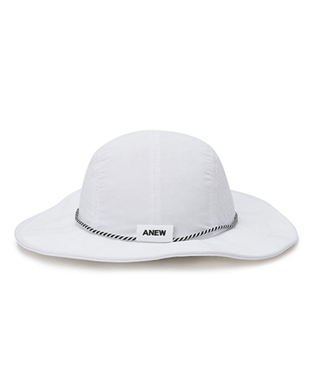 ANEW Golf Stitch Wide Hat in khaki with camo brim, designed for larger head sizes.